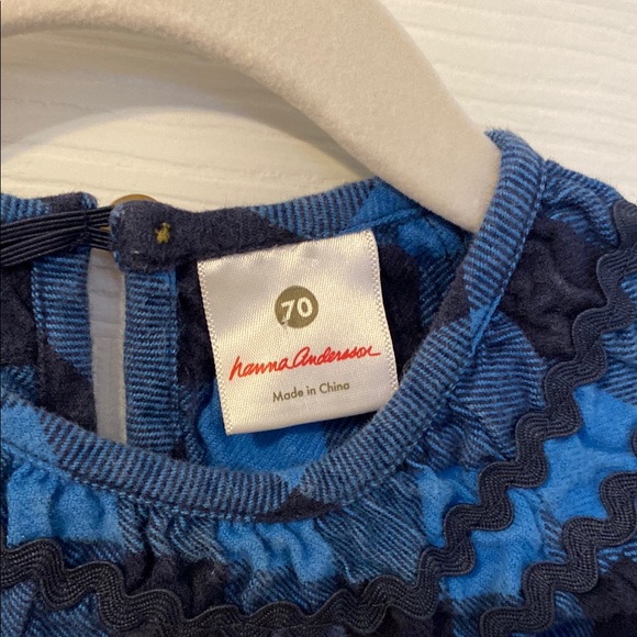 Hanna Andersson Blue Buffalo Check Dress - Picture 2 of 3